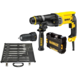 ΠΙΣΤΟΛΕΤΟ DEWALT SDS-PLUS 28mm 3 ΕΠΙΛΟΓΩΝ ΜΕ QCC D25144K + ΔΩΡΟ σετ εξαρτημάτων δομικών υλικών