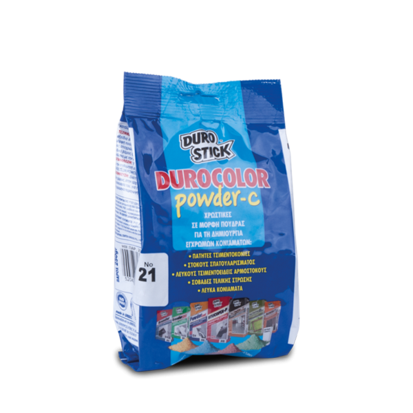 Χρωστικές σε μορφή πούδρας για τη δημιουργία έγχρωμων κονιαμάτων Durocolor Powder-C durostick