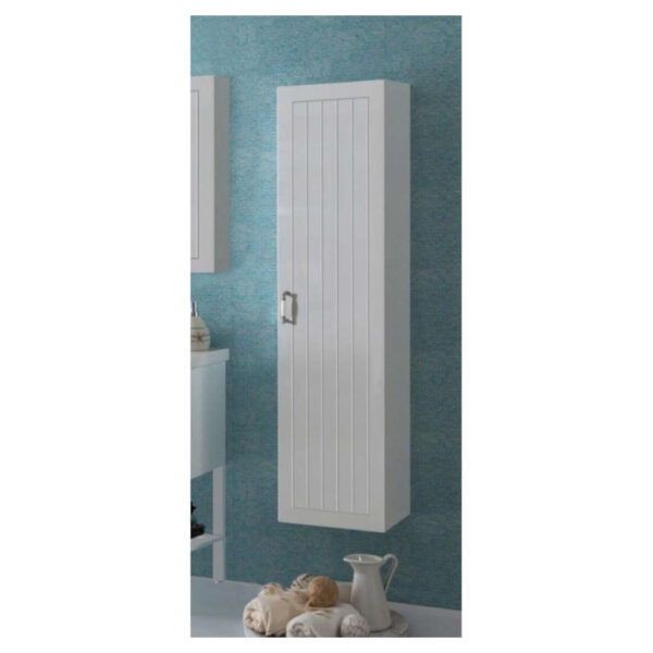 Στήλη κρεμαστή EFE σε ματ ΛΕΥΚΗ λάκα και υλικο mdf 18 χιλιοστών. Η στήλη EFE WHITE διατίθεται είτε μόνη της είτε σε συνδυασμό με το ΣΕΤ ΕΠΙΠΛΟΥ EFE WHITE ως μια ολοκληρωμένη λύση για τη διακόσμηση και την ανανέωση του μπάνιου σας.