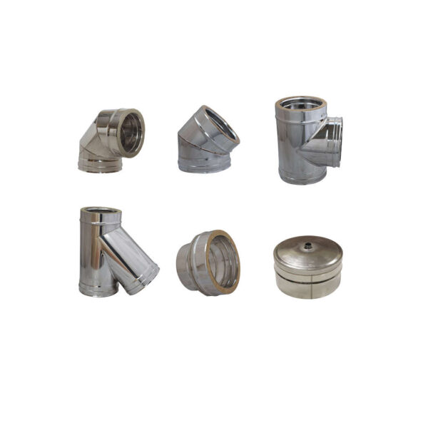 ΕΞΑΡΤΗΜΑΤΑ ΚΑΜΙΝΑΔΑΣ ( ΜΠΟΥΡΙΟΥ ) INOX ΜΟΝΩΜΕΝΟΥ ΔΙΠΛΗΣ ΣΤΡΩΣΗΣ