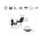 ΒΑΣΗ TV - FLAT / CURVED 4 ΚΙΝΗΣΕΩΝ ΠΕΡΙΣΤΡΕΦΟΜΕΝΗ ( ΣΕ 2 ΑΞΟΝΕΣ, ΑΝΑΔΙΠΛΟΥΜΕΝΗ & ΜΕ ΚΛΙΣΗ 13'' ΕΩΣ 29'' - Image 2