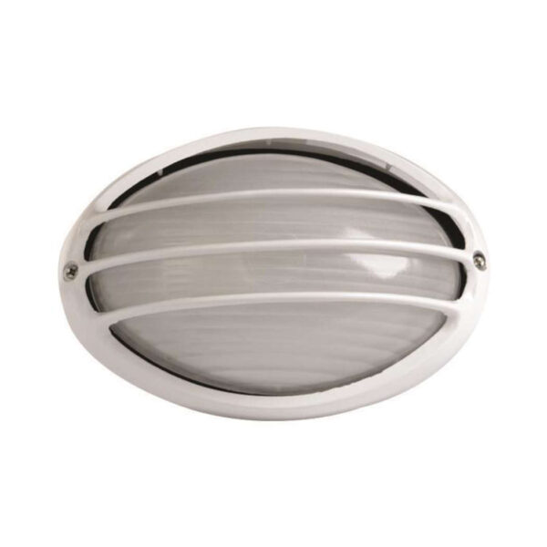 ΑΠΛΙΚΑ ΤΟΙΧΟΥ OBAΛ ΑΛΟΥΜΙΝΙΟΥ ΛΕΥΚΗ ΜΕ ΓΡΙΛΙΕΣ