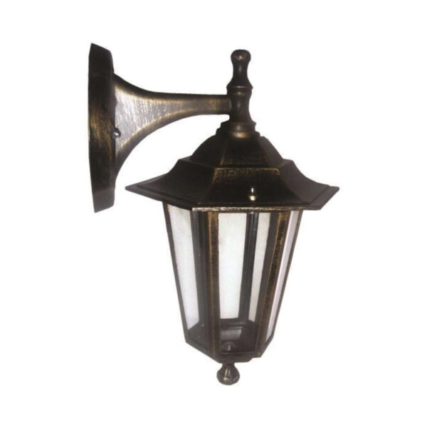 ΑΠΛΙΚΑ ΤΟΙΧΟΥ ΑΛΟΥΜΙΝΙΟΥ ΕΞΑΓΩΝΗ ΜΠΡΟΝΖΕ ΠΡΟΣ ΤΑ ΚΑΤΩ E27