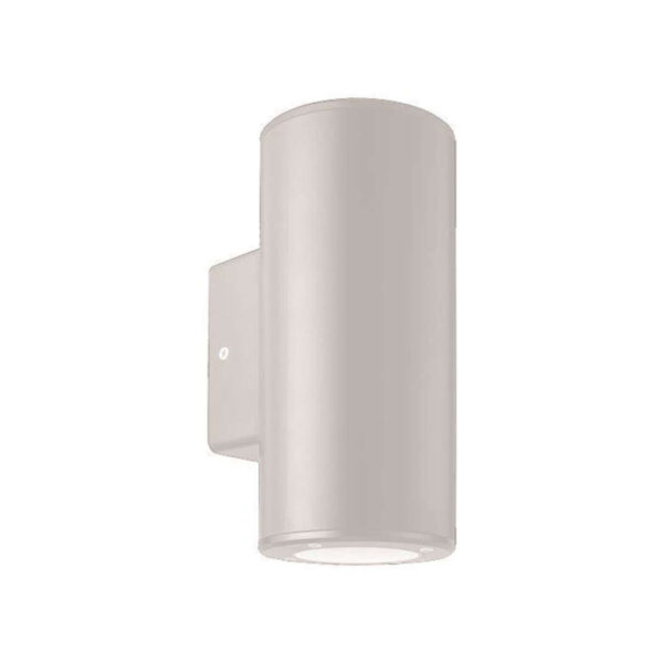 ΑΠΛΙΚΑ ΤΟΙΧΟΥ ΜΟΝΗ ΣΤΡΟΓΓΥΛΗ UP-DOWN ΠΛΑΣΤΙΚΗ GU10 ΛΕΥΚΗ