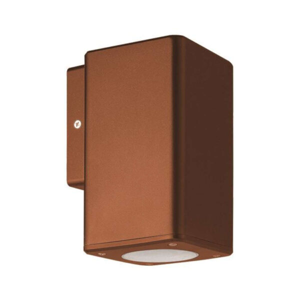 ΑΠΛΙΚΑ ΤΟΙΧΟΥ ΜΟΝΗ ΤΕΤΡΑΓΩΝΗ DOWN ΠΛΑΣΤΙΚΗ GU10 ΑΝΤΙΚΕ ΧΑΛΚΟΥ