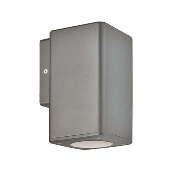 ΑΠΛΙΚΑ ΤΟΙΧΟΥ ΜΟΝΗ ΤΕΤΡΑΓΩΝΗ DOWN ΠΛΑΣΤΙΚΗ GU10 ΓΚΡΙ