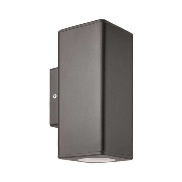 ΑΠΛΙΚΑ ΤΟΙΧΟΥ ΜΟΝΗ ΤΕΤΡΑΓΩΝΗ UP-DOWN ΠΛΑΣΤΙΚΗ GU10 ΓΡΑΦΙΤΗΣ