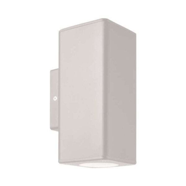 ΑΠΛΙΚΑ ΤΟΙΧΟΥ ΜΟΝΗ ΤΕΤΡΑΓΩΝΗ UP-DOWN ΠΛΑΣΤΙΚΗ GU10 ΛΕΥΚΗ